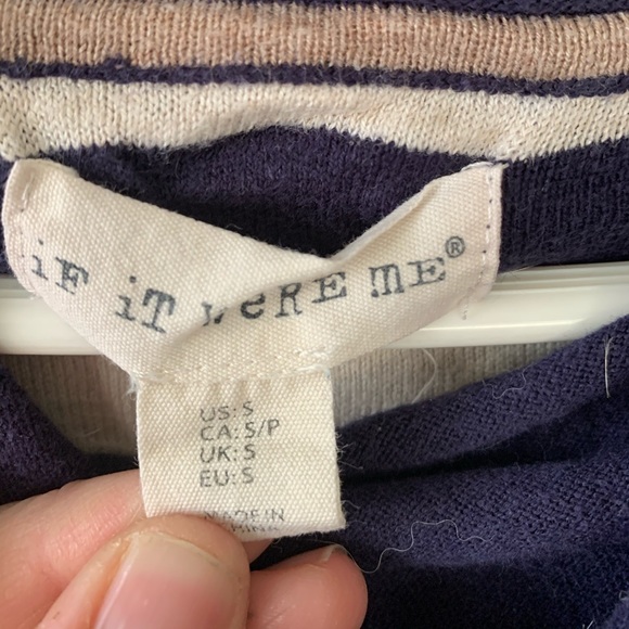 Navy Striped Sweater - Picture 3 of 3